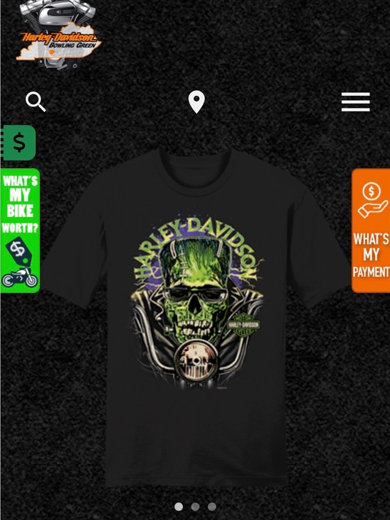Tops - Harley Davidson Halloween tee
